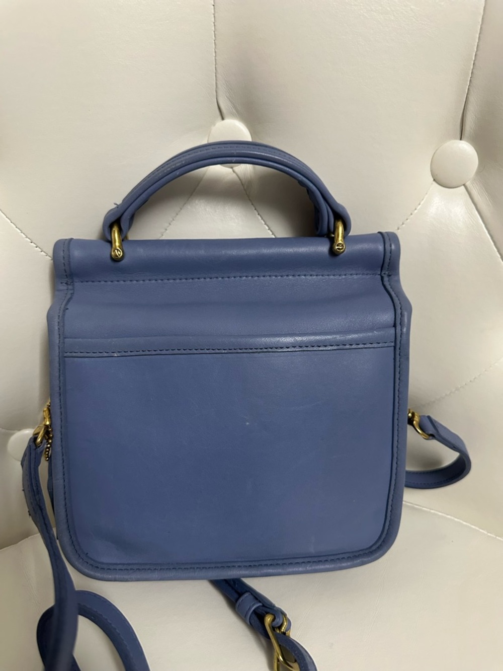 Vintage coach rare periwinkle Winnie bag - Picture 2 of 8